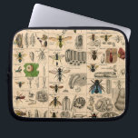 Antique Entomology Bees Wasps Natural History Laptop Sleeve<br><div class="desc">Explore the fascinating world of 19th-century science with this authentic entomology illustration. Sourced from a rare mid-1800s natural history volume, this plate meticulously identifies various species of bees and wasps, alongside detailed renderings of their nests, larvae, and life cycles. With its warm, aged-parchment background and precise scientific sketches, this piece...</div>