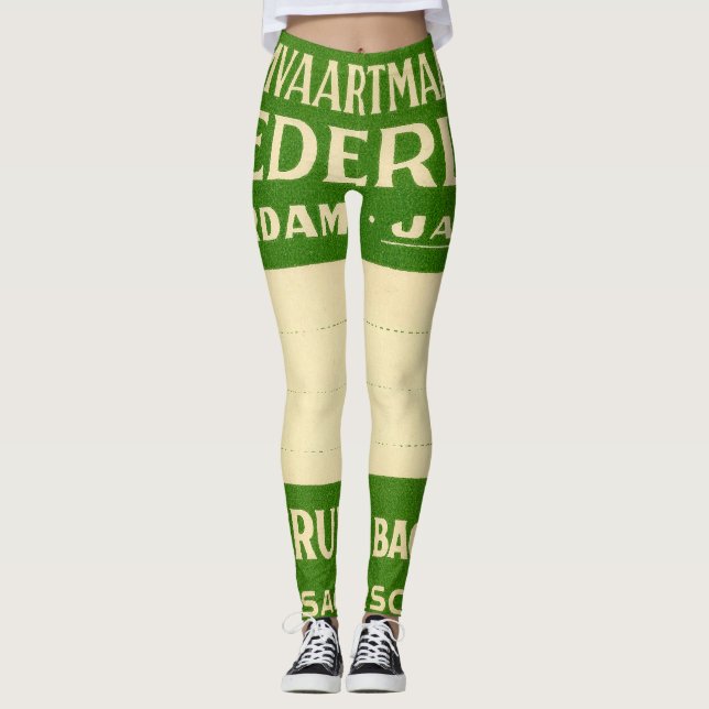 Antique Ephemera 6 Leggings (Front)