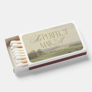 Antique European Landscape Vintage Wedding Favor Matchboxes
