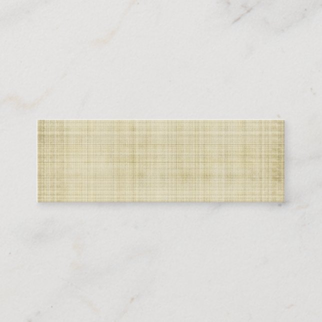 Antique Fabric Pattern Mini Business Card (Front)