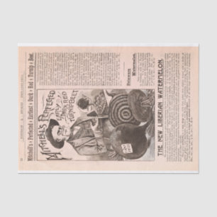 Antique Farm Catalog Beets and Watermelon Paper