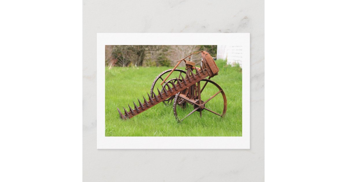 Antique Farm Equipment Postcard
