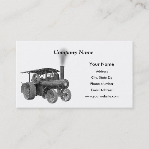 Antique Farm Tractor Business Cards