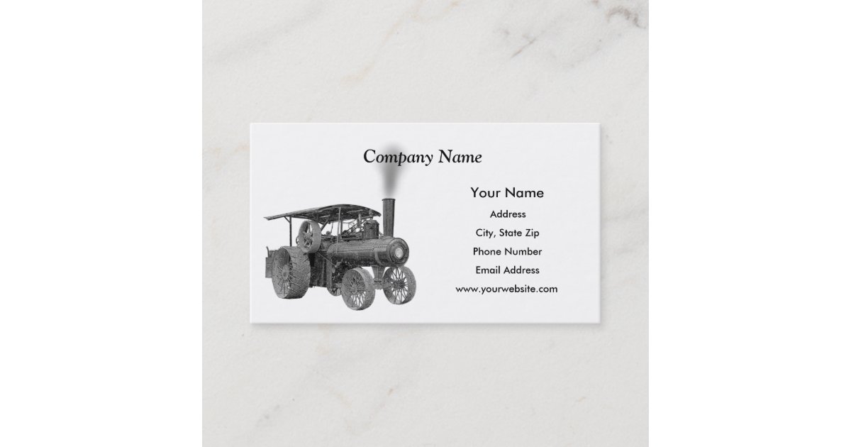 Antique Farm Tractor Business Cards Zazzle