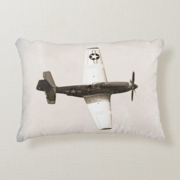 Antique Fighter Airplane Accent Pillow Antique Fighter Airplane Accent Pillow