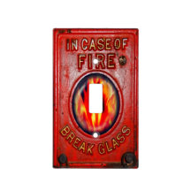 Antique Fire Alarm Switch plate Cover, Hot Gift!
