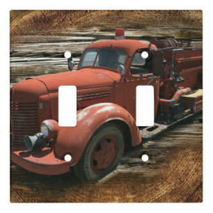 Antique Fire Truck Vintage Fire Truck Light Switch Cover