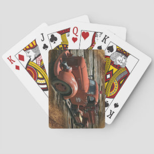 Antique Fire Truck Vintage Fire Truck Poker Cards