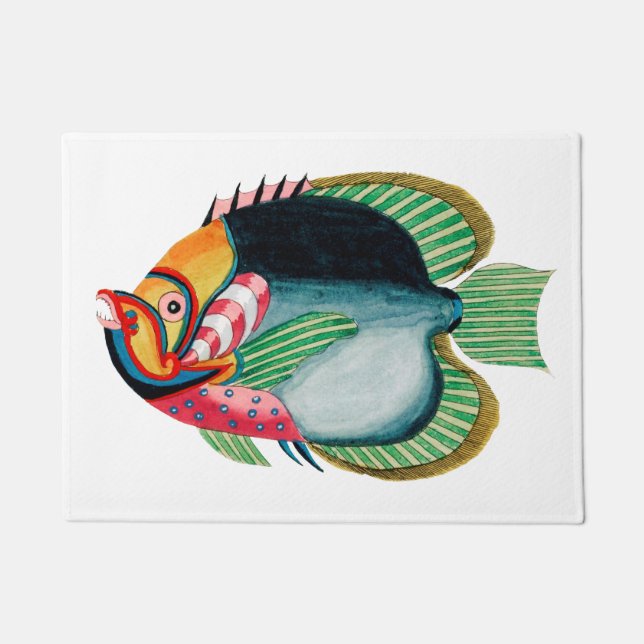 Antique fish door mat (Front)