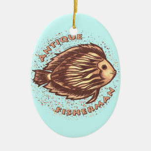 Antique Fisherman ornament 