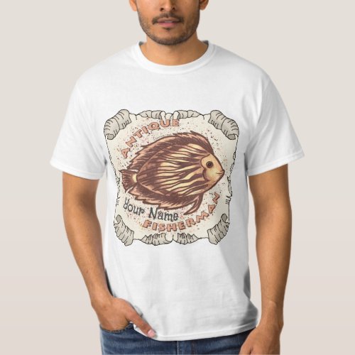 Antique Fisherman  T_Shirt