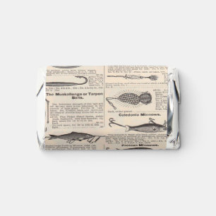 Antique Fishing Lures Catalog Page Vintage Print Hershey's Miniatures