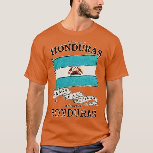 Antique Flag of Honduras T_Shirt