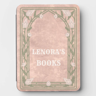 Antique Floral Book Cover Case Personalized Kindle Cover