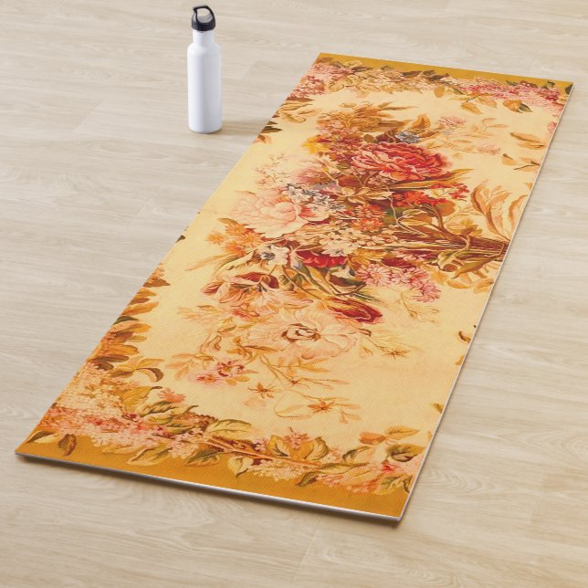 Antique Floral Bouquet Yoga Mat (In Situ)