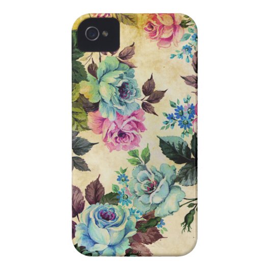 Antique Floral Case-Mate iPhone 4 Case-Mate iPhone Case (Back)
