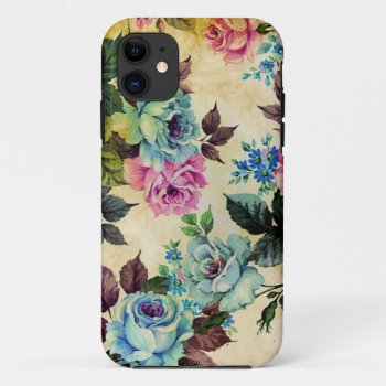 Antique Floral Case-mate Iphone 5 Iphone 11 Case by designdivastuff at Zazzle