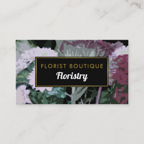 Antique Floral Design Floristry Business Card