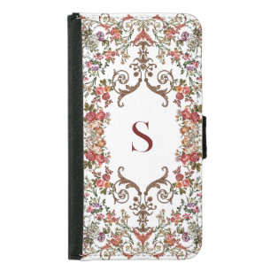 Antique floral filigree samsung galaxy s5 wallet case