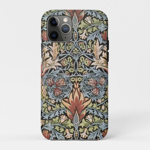 Antique Floral Pattern William Morris Romantic iPhone 11 Pro Case