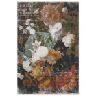 Antique Florals with Vintage Ephemera Decoupage