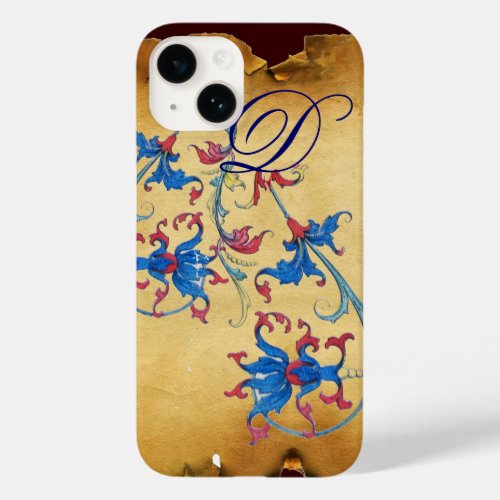 ANTIQUE FLORENTINE FLORAL MOTIFS MONOGRAM Case_Mate iPhone 14 CASE