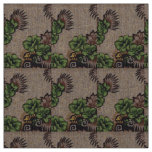 Antique Flower Botanical Art Floral Fabric Batik