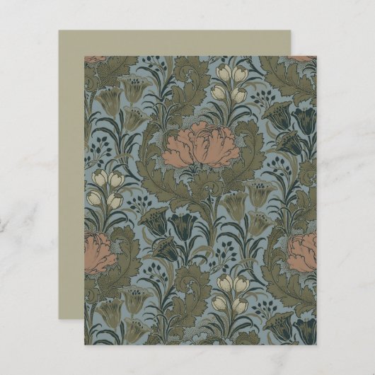 Antique Flower Morris Garden Floral Wallpaper (Front/Back)