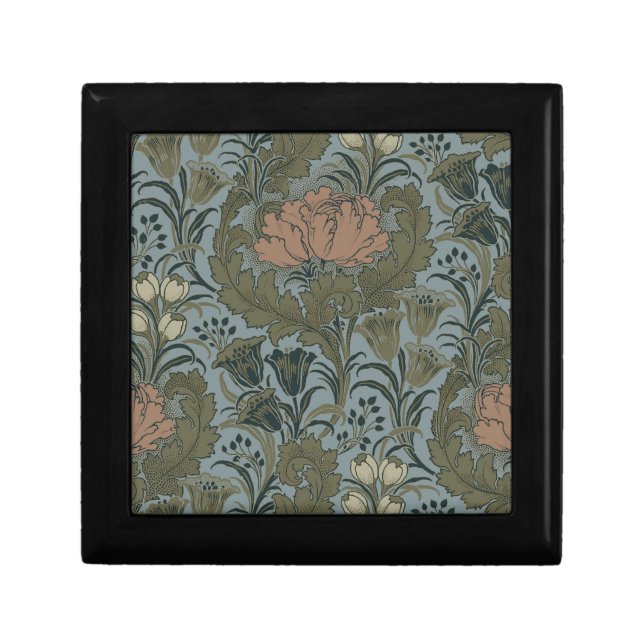 Antique Flower Morris Garden Floral Wallpaper Gift Box (Front)