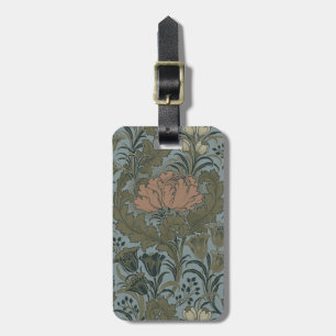 Antique Flower Morris Garden Floral Wallpaper Luggage Tag