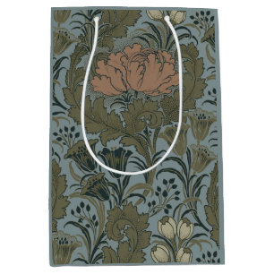 Antique Flower Morris Garden Floral Wallpaper Medium Gift Bag