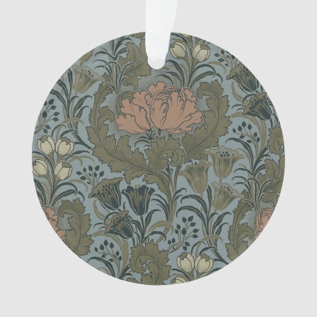 Antique Flower Morris Garden Floral Wallpaper Ornament (Front)