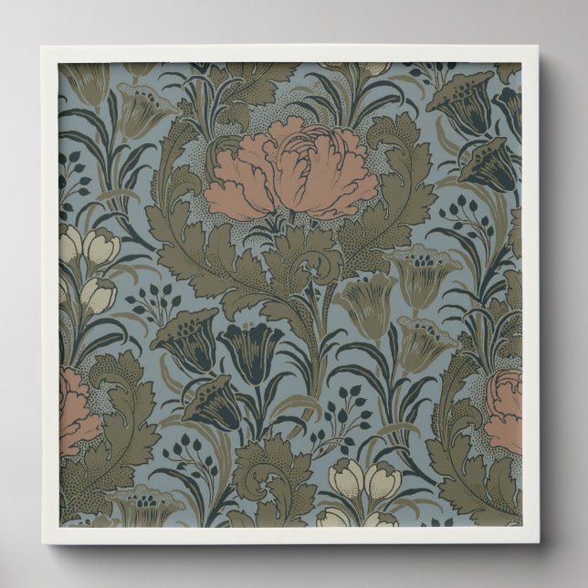 Antique Flower Morris Garden Floral Wallpaper Peel And Stick Photo Tile (Front Set)
