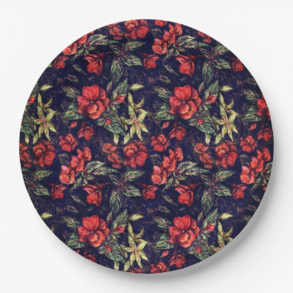 Antique Flowers by Alexandra Cook aka Linandara Paper Plates