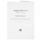 Antique Flowers II • Michelle Abrams - card (Back)