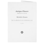 Antique Flowers • Michelle Abrams - card (Back)