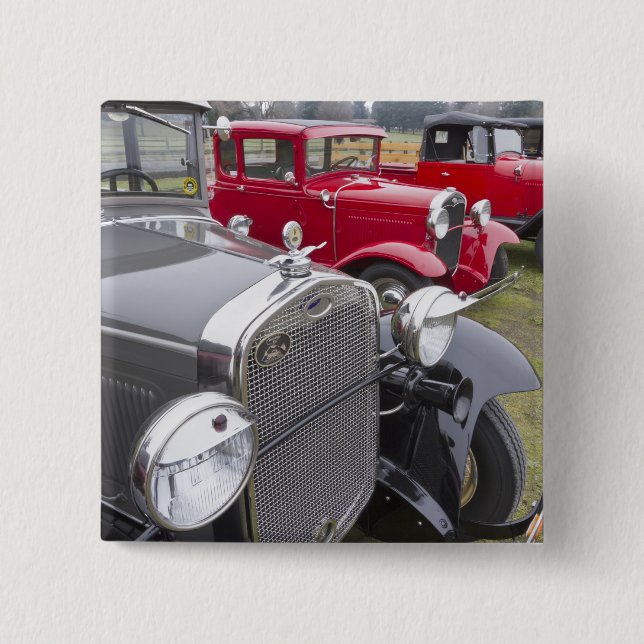 Antique Ford automobiles Pinback Button (Front)