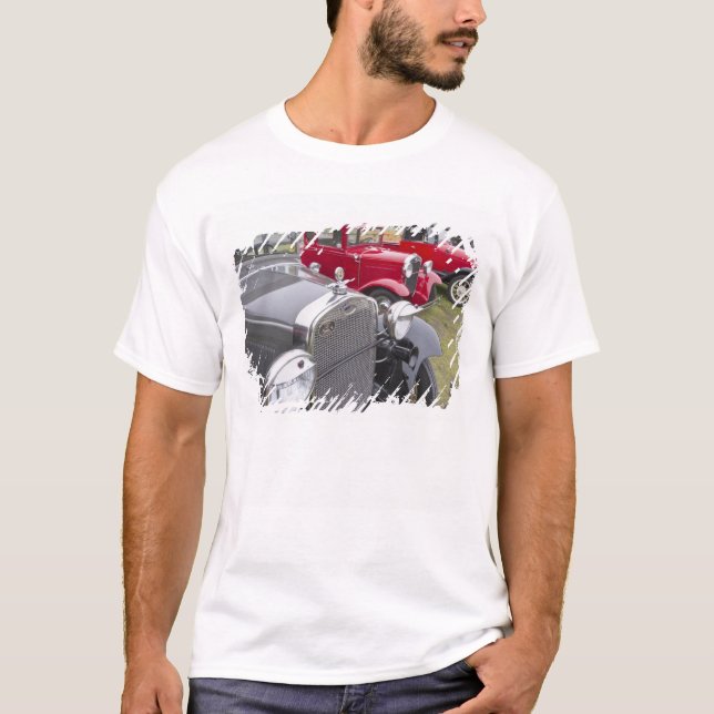 Antique Ford automobiles T-Shirt (Front)