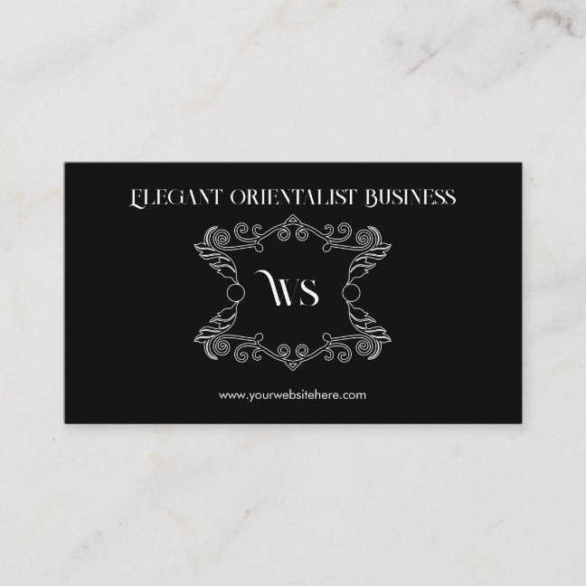 Antique frame Orientalist Ornament Business Card