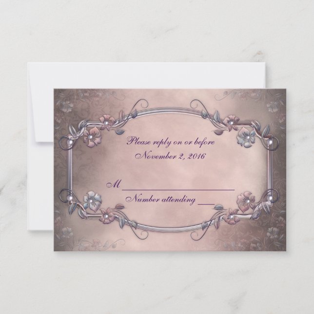 Antique Frame RSVP Card (Front)