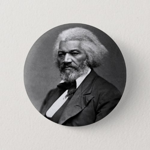 Antique Frederick Douglass Portrait Pinback Button