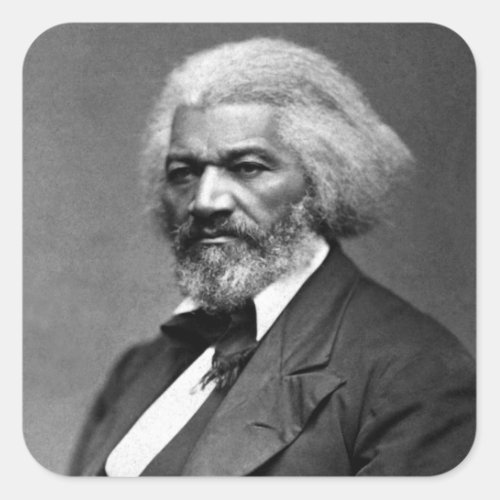 Antique Frederick Douglass Portrait Square Sticker