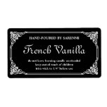 Antique French Border Candle Label Template at Zazzle
