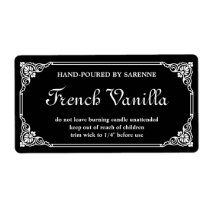 Antique French Border Candle Label Template Antique French Border Candle Label Template