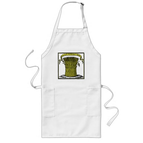 Antique French Cafe Advertisment Long Apron