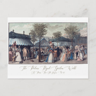 Antique French Fashion Illustration Postcard