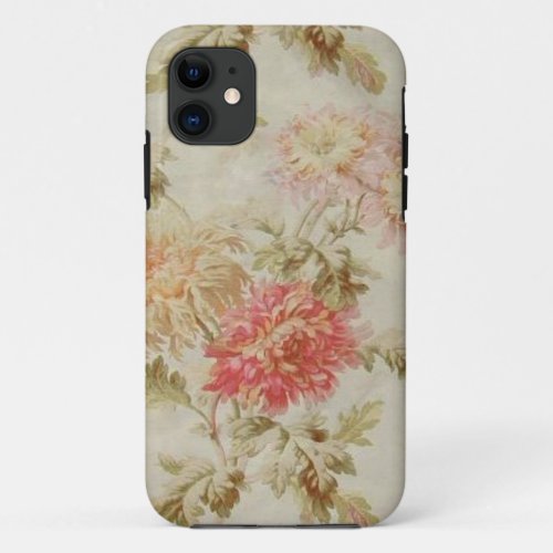Antique French Floral Toile iPhone 11 Case