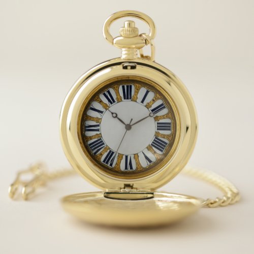 Antique French Gold Clock Pocket Watch