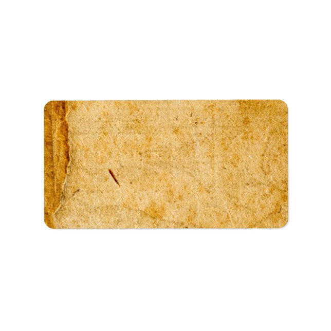 Antique French Paper Parchment Background Texture Label (Front)