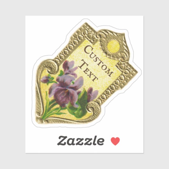 Antique French Perfume Violet Sticker (Sheet)
